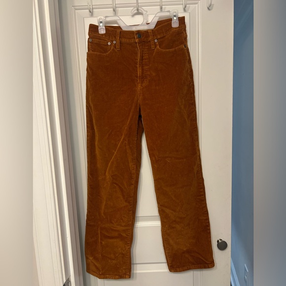 Madewell The Perfect Vintage Wide-Leg Pant: Corduroy Edition Saddle Brown | 27 - Picture 3 of 7